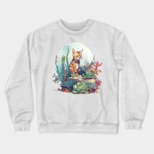 Cute Bengal cat Crewneck Sweatshirt